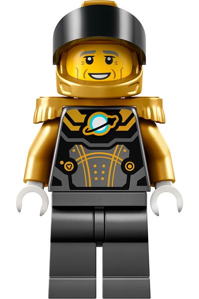 LEGO Men's Astronaut - Moc City Town Minifigure Mars Moon Gold Space Garment Accessory