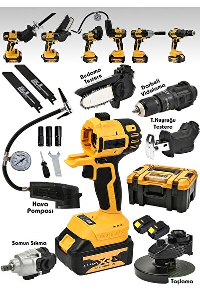 SCHUTZENGER Muhteşem 6'lı Set 598VF Taşlama Somun Sıkma Tilki Kuyruğu Dal Bud...