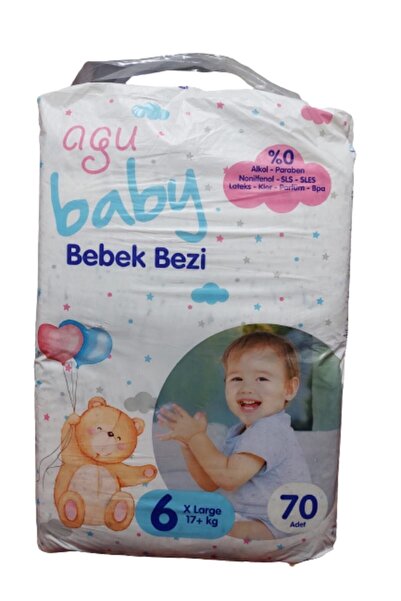 AGU BABY Agu Bebek Bezi 6 X Large Numara 70 Adet