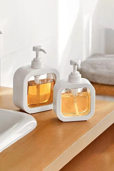 Alacarte 500 ml Διακοσμητικός Πάγκος Μπάνιου Διανομέας Υγρού Σαπουνιού - Δοχείο απορρυπαντικού πιάτων κουζίνας 2 ΤΕΜ.