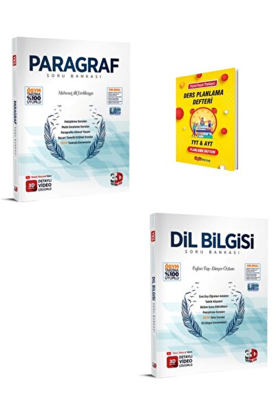 3D Yayınları TYT Paragraf ve DilBilgisi Soru Bankası