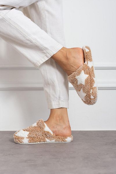 Moda Frato Yıldız Indoor Modafrato Γυναικείες Παντόφλες Σπιτιού - Χειμερινές Παντόφλες Silent Sole