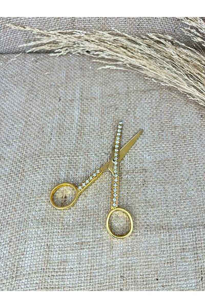 TutkuSetUp Promise-Engagement - Gold Scissors with Stone Detail