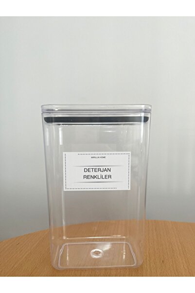 Mirilliahome Üçlü Deterjanlık Seti - Tablet Deterjan, Renkliler ve Beyazlar İçin Saklama Kutusu