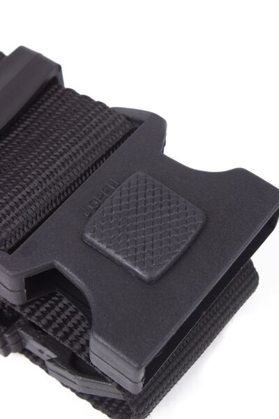 Burak Askeri Malzeme Special Security Plastic Buckle Black Color Webbing Model Tactical Military Palaska 100cm 125cm Belt