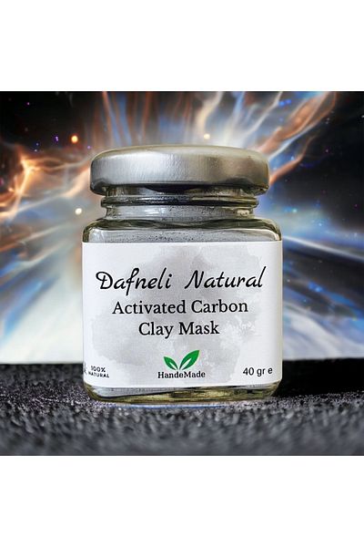 DAFNELİ Activated Carbon Clay Mask,Oily & Acne Skin,40 gr
