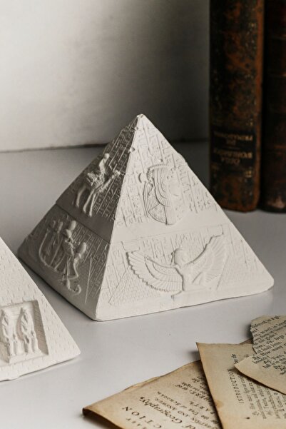 LALEZEN HOME Büyük Model Antik Mısır Piramit Dekoru Ev dekoru