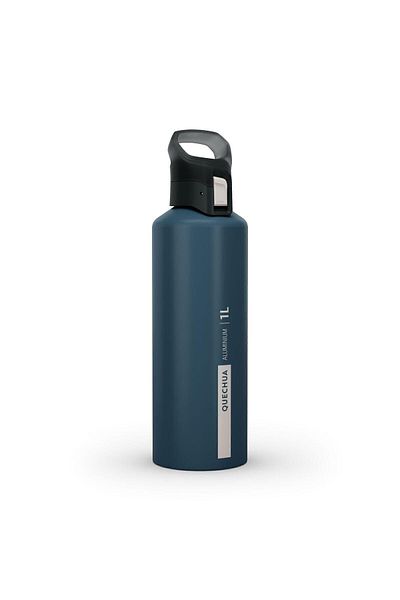 Decathlon Blue Aluminum Flask - 1 L - Casual & Sports Outdoor - Mh500