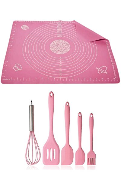 Mirilliahome حصيرة الخبز العملية القابلة للخبز من السيليكون وفرشاة الملعقة والملعقة