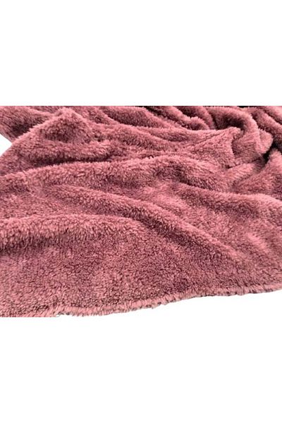ecottonworks Dried Rose Color Wellsoft Single Blanket, TV Blanket
