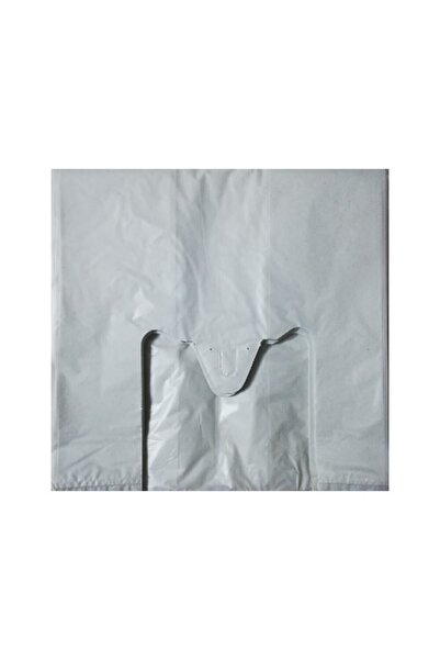 Kalbi Ticaret Kalın Kırık Beyaz Poşet Büyük Boy 1 Kg Hışır Atlet Poşet Market Manav Poşeti Çöp Poşeti