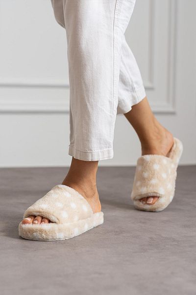 Moda Frato Modafrato PUANLI OPEN - Γυναικείες χειμερινές παντόφλες Παντόφλες εσωτερικού χώρου Silent Sole