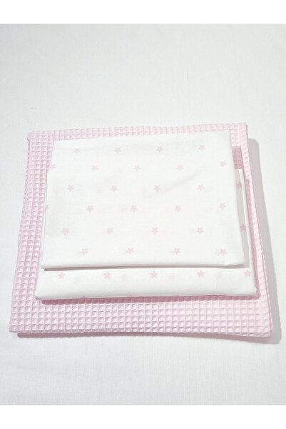 Yada Baby طقم بيبي بيكيه من قماش البوبلين والوافل قطن 100% (80 × 120 سم) (معت...