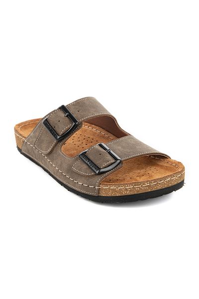Hush Puppies Beauty 624250 - Genuine Leather Women's Slippers with Anatomical Sole and Adjustable Buckle