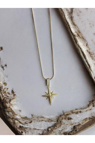 Brillo Çelik Kutup Sirius Yıldızı Kolye Tasarım(ÇAĞLA ŞİKEL KOLYESİ)