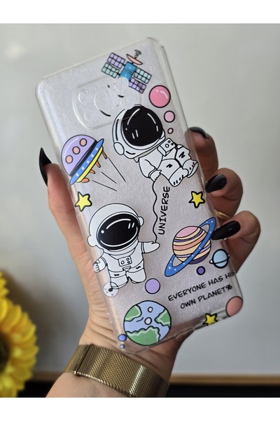 SUPER FRAME Poco X3 Pro / X3 Nfc Uyumlu Baskılı Şeffaf Telefon Kılıfı