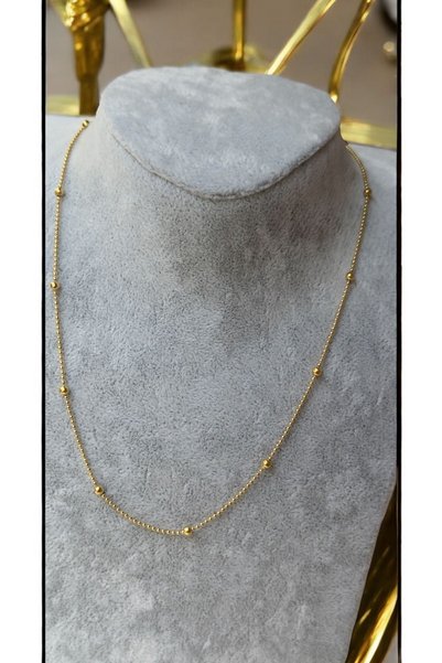 İNN JEWELLERY Stainless Steel Necklace, Non-Tarnishing , Hypoallergenic , Dorika Chain Design (2-Year Importer Warranty)