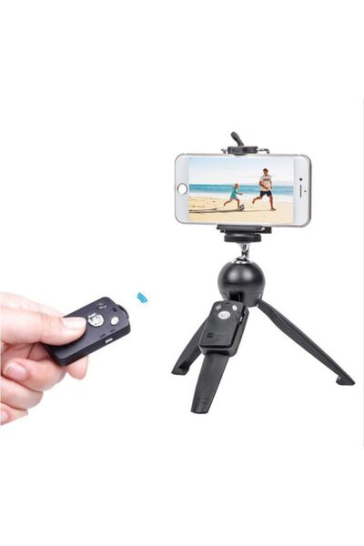 PDX Tiktok Kollu Masa Mini Tripodu 25cm Bluetooth Kumanda Dslr Cep Telefonu