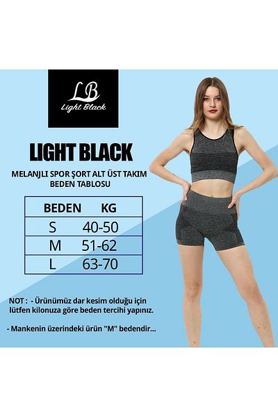 Light Black Sports Shorts and Bustiers 2 Piece Set
