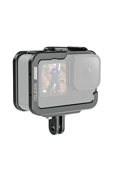 TELESIN GP-FMS-G11 Gopro Hero 9 10 11 12 Uyumlu Vlog Case Metal Kafes