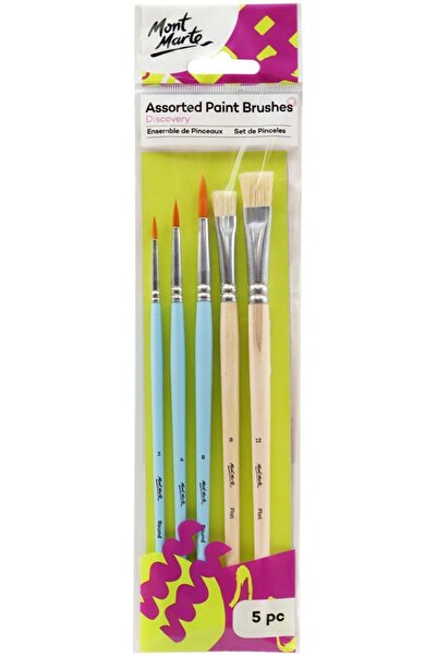Mont Marte Набір змішаних пензлів MM, 5 шт.