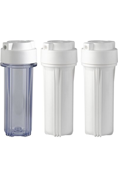 SUZUKI Technology Su Arıtma Cihazı 10’’ 3 ’lü Filtre Kabı ( Housing ) Çift O ...