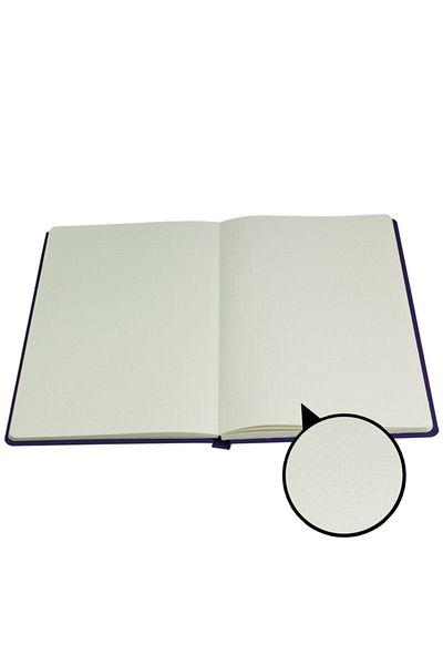PULKO Promosyon Notebook, 110gr Paper, (16x24cm), Binding Cloth, 164 Pages, Dotted, 043, Red