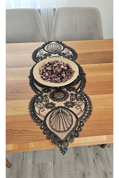 ZESA HOME Color Runner - Κομψό σχέδιο με μοτίβο από τούλι με κορδόνια