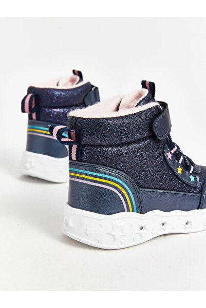 LC Waikiki Lcw Steps Baby Girl Sports Shoes - Light Navy Blue, Lace-Up and Velcro