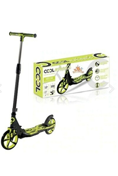 Generic Brand Furkan Wheels +12 Age Scooter 100 kg Carry Foldable Green Color