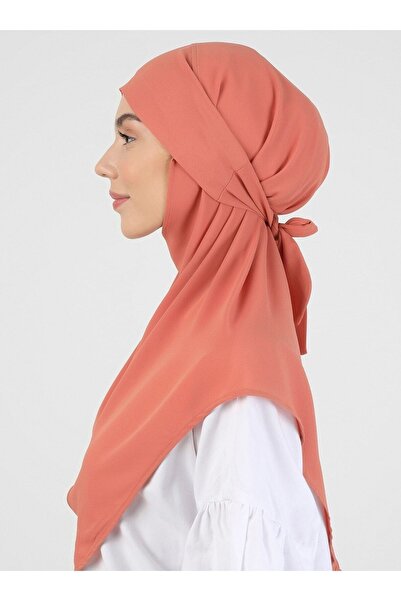 Ecardin Τουρμπάνι κρεπ σολομού - με δέσιμο και ζώνη, St 091