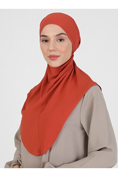 Ecardin Τουρμπάνι κρεπ σε τούβλο - με δέσιμο και ζώνη, St 091