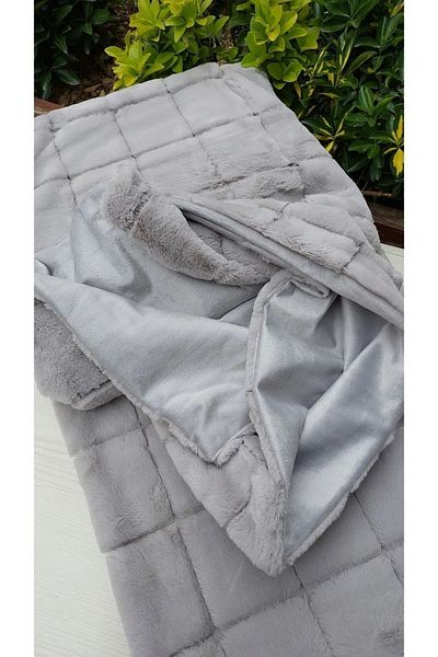 Merinos Luxe Bedspread Set - Rabbit Hair / 230*250 Cover - 2 Pieces 50*70 Pillowcases