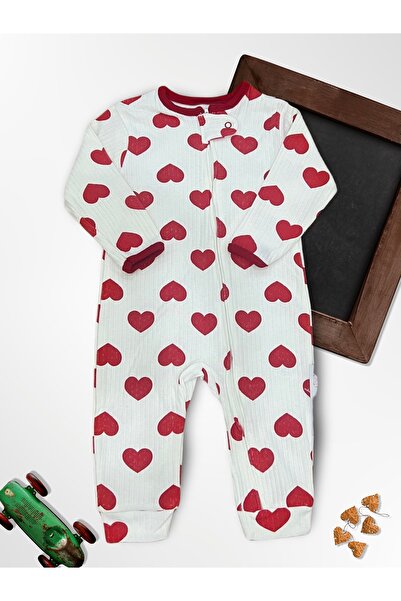 cloudkidclub Cute Red Overalls Set of 3 for 0-18 Months Baby - 100% Cotton (Unisex)