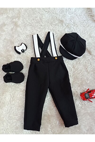 AgTasarım Siyah doğum günü konsept Salopet takım