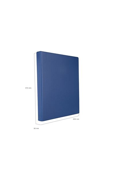 2K Dosar de prezentare pentru documente tip student și birou A4 PVC cu 4 inele cu buzunar interior 27x32 cm (200 coli)