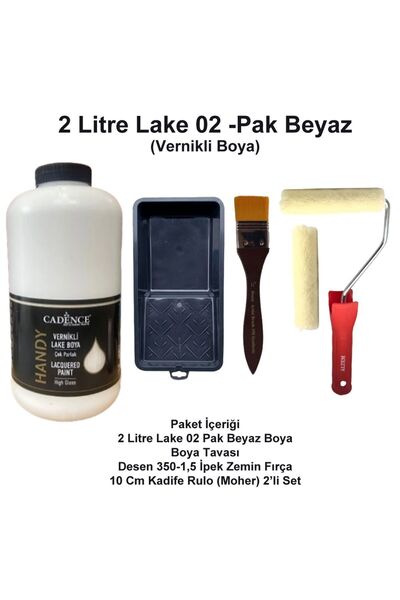 Cadence Boya 2 LİTRE HANDY LAKE 002 PAK BEYAZ(KENDİNDENVERNİKLİ)