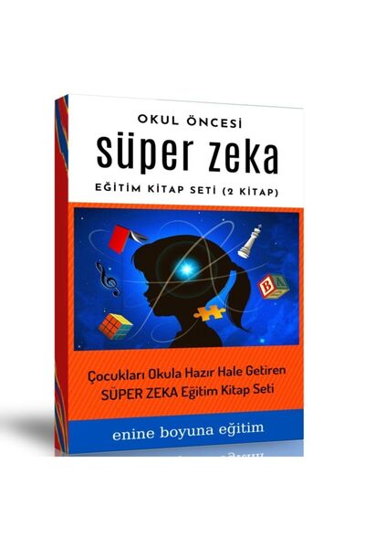 Enine Boyuna Eğitim Preschool Super Intelligence Book Set (2 Spiral Books)