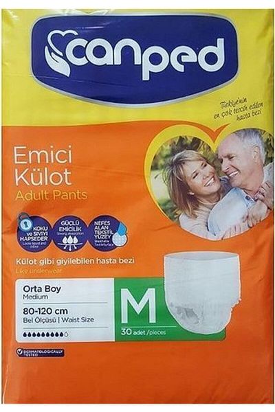 Canped Absorbent Panties 30pcs Medium