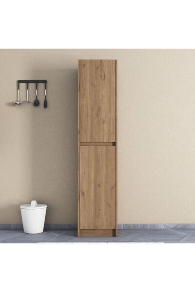 UMGMOBİLYA Patentli Astirra meşe Kulpsuz Boy Dolabı,mutfak Dolabı Ayakkabılık,kiler Banyo Dolabı,elbise Dolabı