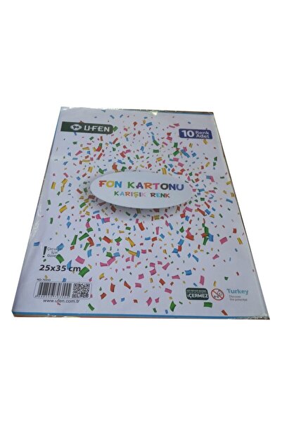 UFEN HEDEF 25x35 Cm Fon Kartonu 10 Renk