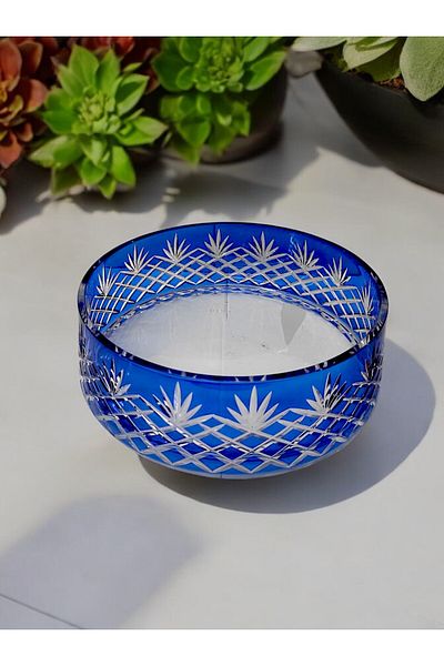 Paşabahçe Footless Handcrafted Decor Cutting Salad/Spirit Bowl