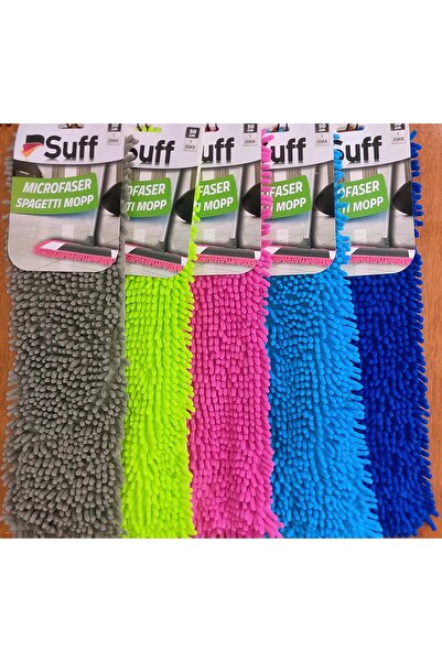 Suff 1 Adet Nemli Ve Kuru Makarna Mop Ucu Mikrofiber Paspas Yedeği 40 Cm