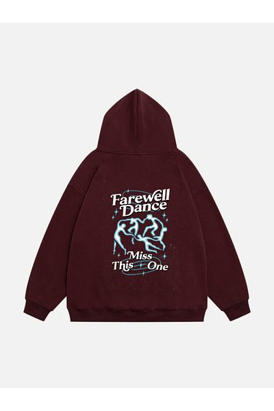Mad&Calf Unisex Farewell Dance - Φούτερ με φλις φούτερ με κουκούλα με στάμπα