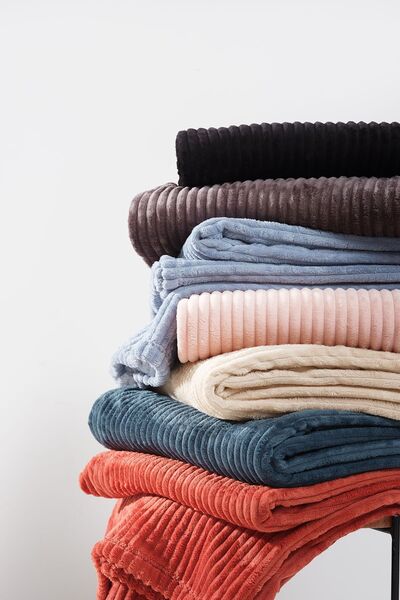 Karaca Home Single Joena Blanket Terracotta