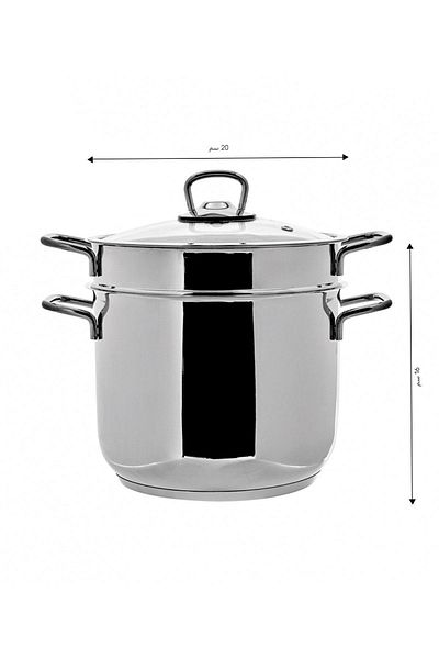 Karaca Mutfakaksever Induction Based Steel Spaghetti Pot