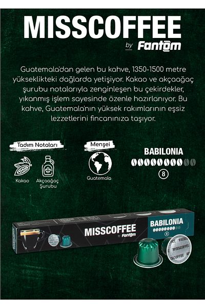 Fantom Misscoffee Babilonia Capsule Coffee Box Nespresso System Compatible