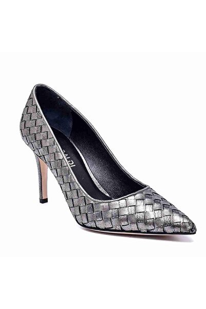 Sofia Baldi Horg Kurşun Deri  Kadın Stiletto & Abiye