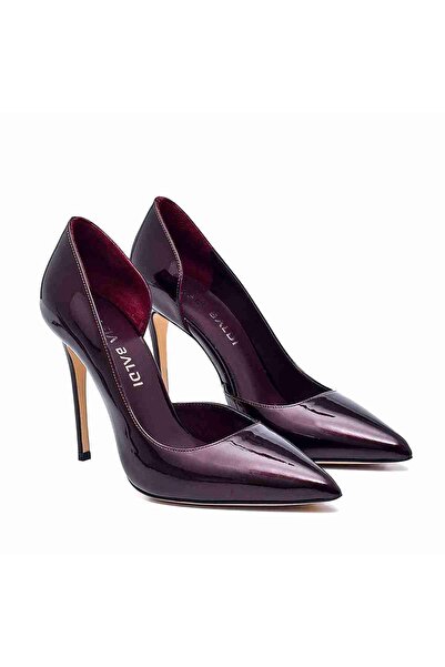 Sofia Baldi Claret Red Patent Leather Fenes Women's Stiletto and Evening Dress