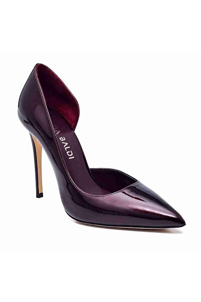 Sofia Baldi Claret Red Patent Leather Fenes Women's Stiletto and Evening Dress